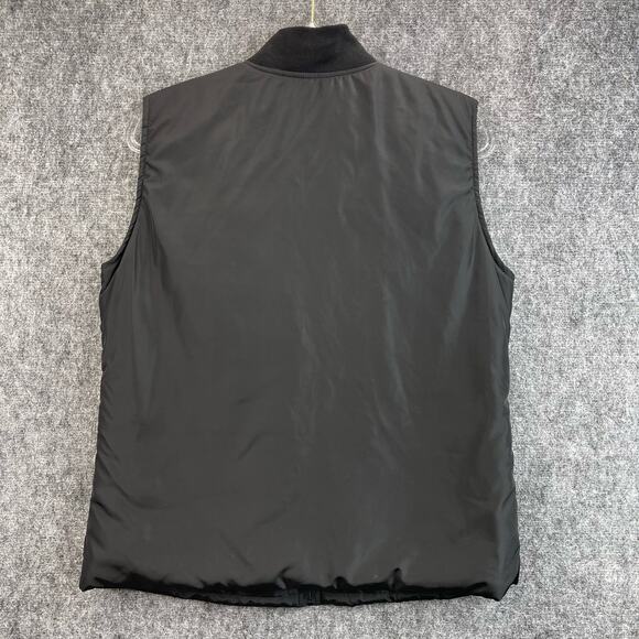 For Cynthia Women Black Vest Embroidered Full Zip Soft Vest Size L - Picture 3 of 11